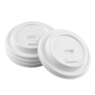Biodegradable Sugarcane Pulp Molding Cute Disposable Takeaway Paper Cup Lid For Coffee Shop