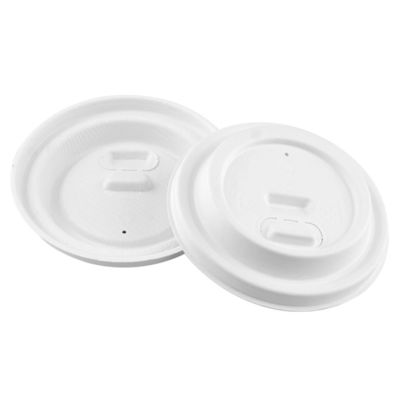 Biodegradable Sugarcane Pulp Molding Cute Disposable Takeaway Paper Cup Lid For Coffee Shop