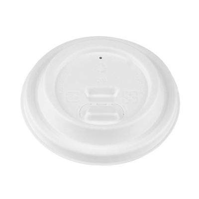 Biodegradable Sugarcane Pulp Molding Cute Disposable Takeaway Paper Cup Lid For Coffee Shop