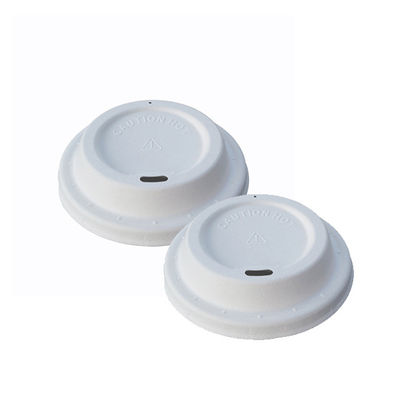 Compostable 80mm 90mm Disposable Molded Bagasse Cup Lids